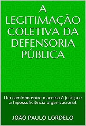 A Legitimação Coletiva da Defensoria Pública: Um caminho entre o acesso à justiça e a hipossuficiência organizacional - João Paulo Lordelo